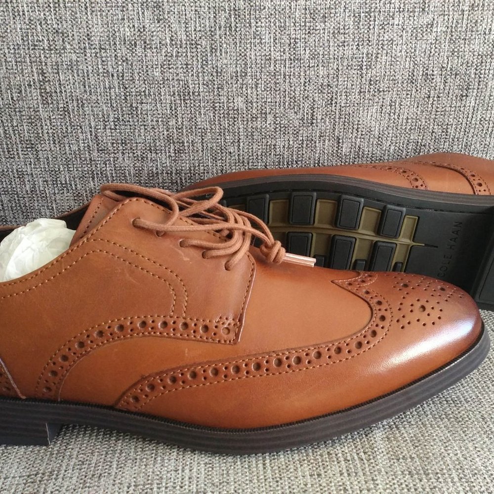 Cole Hann, Men's leather shoes, Brown, 7.5, NWT